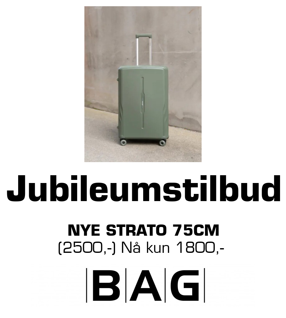 BAG: Jubileumstilbud Nye Strato 75cm (2500,-) Nå kun 1800,-