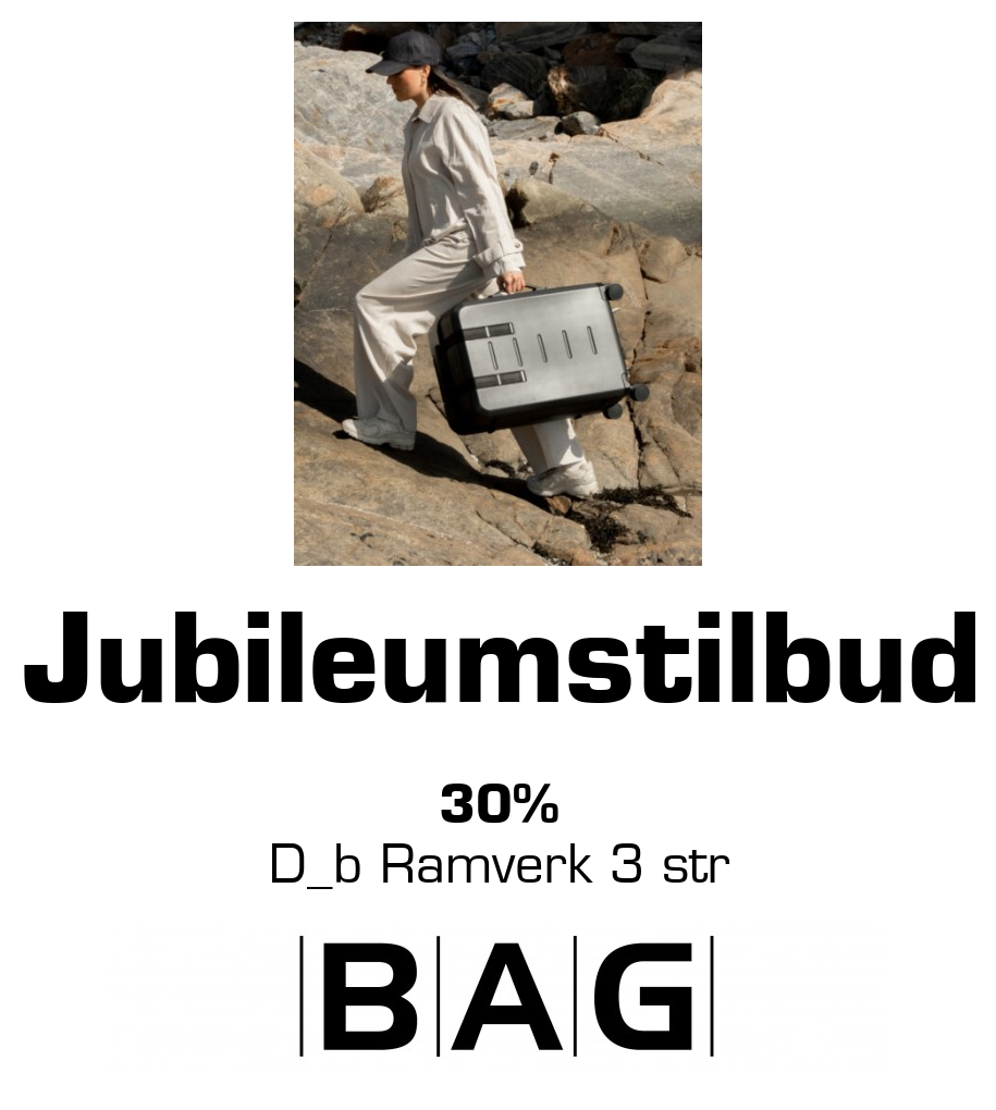 BAG: Jubileumstilbud 30% D_b Ramverk 3 str