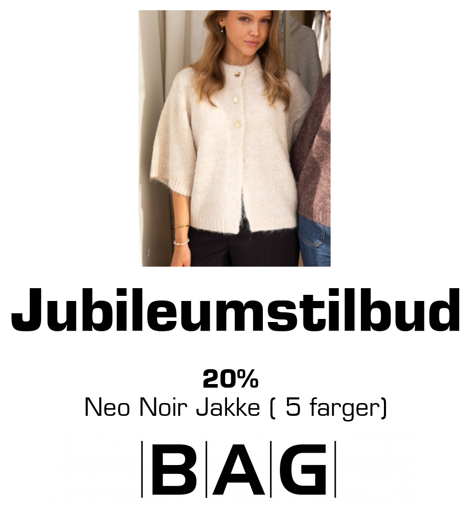 BAG: Jubileumstilbud 20% Neo Noir Jakke ( 5 farger)