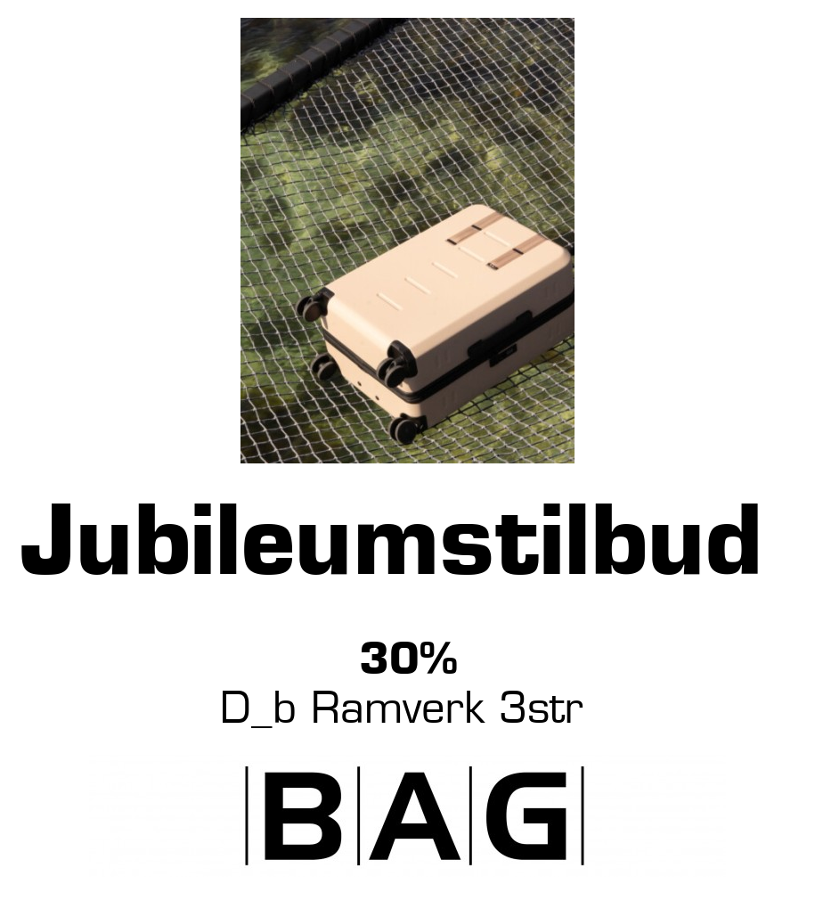 BAG: Jubileumstilbud 30% D_b Ramverk 3str