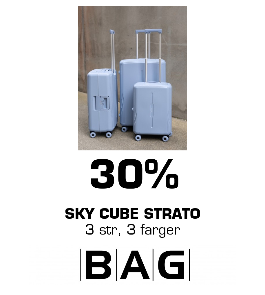 BAG: 30% Sky Cube Strato 3 str, 3 farger