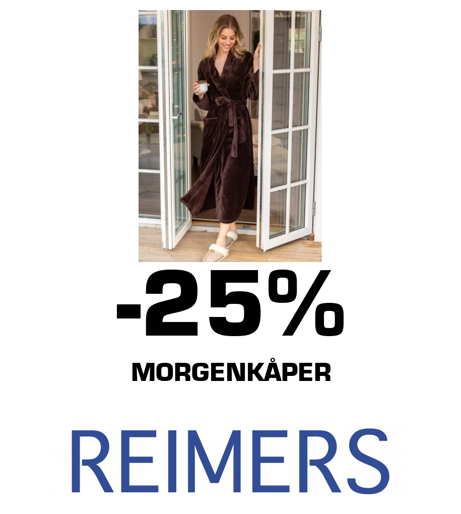Reimers: -25% Morgenkåper