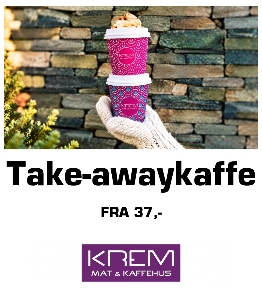 Krem Mat og Kaffehus: Take-awaykaffe Fra 37,-